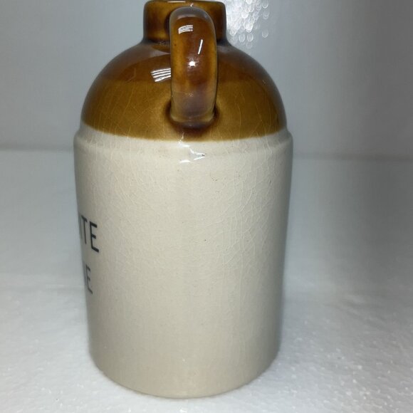 Vintage Stoneware Snake Bite‎ Medicine Jug 6" Brown & Beige - Picture 6 of 6